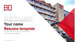 Bochum University of Applied Sciences Resume Templat PPT