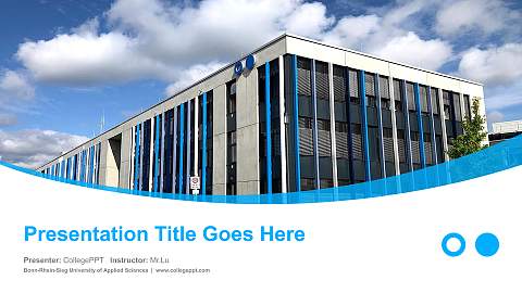 Bonn-Rhein-Sieg University of Applied Sciences Course/Courseware Creation PPT Template