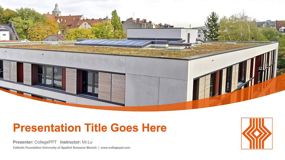 Catholic Foundation University of Applied Sciences Munich Course/Courseware Creation PPT Template16:9 ratio PPT effect preview image