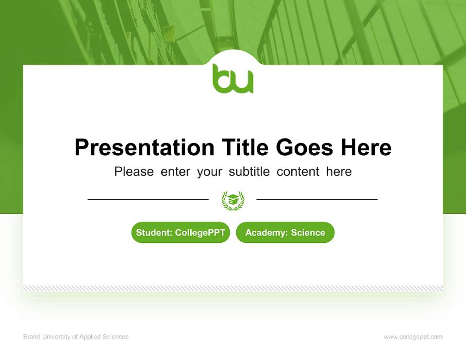 Brand University of Applied Sciences National Scholarship Defense PPT Template4:3 ratio PPT effect preview image4