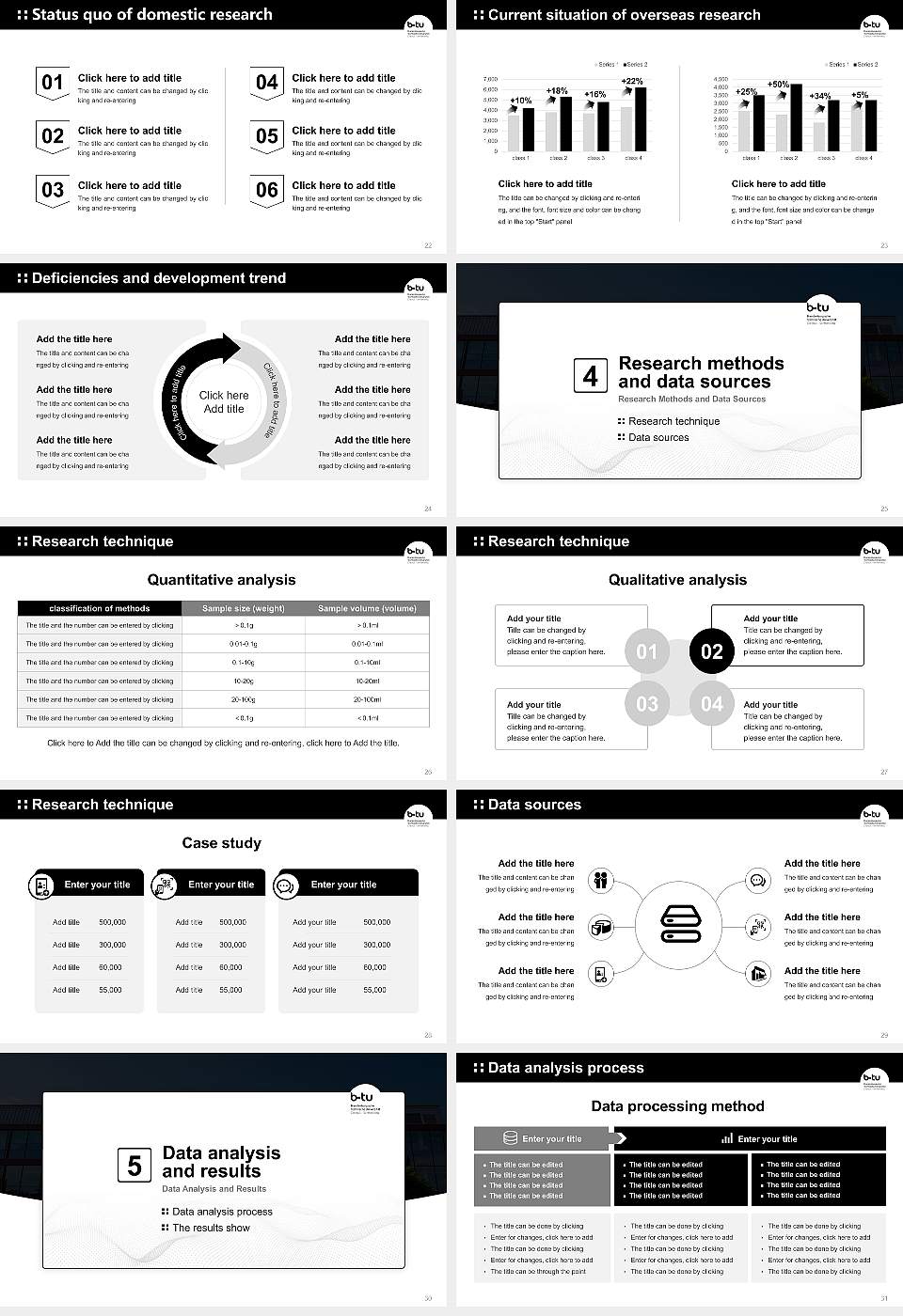 Brandenburg University of Technology Cottbus–Senftenberg Graduation Thesis Defense PPT Template16:9 ratio PPT effect preview image4