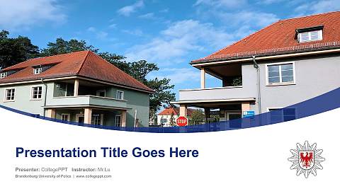 Brandenburg University of Police Course/Courseware Creation PPT Template