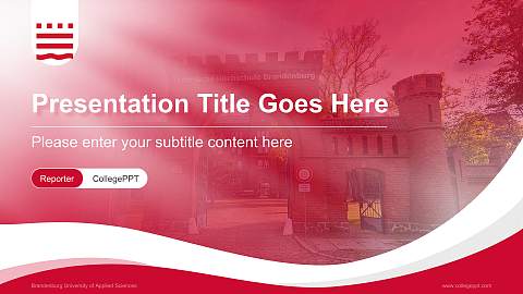 Brandenburg University of Applied Sciences Lecture Sharing and Networking Event PPT Template
