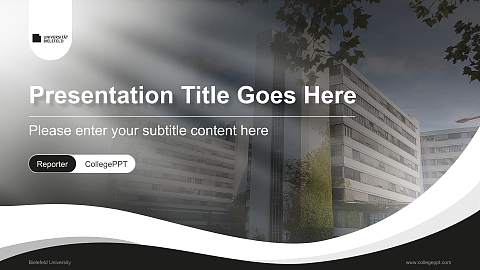 Bielefeld University Lecture Sharing and Networking Event PPT Template