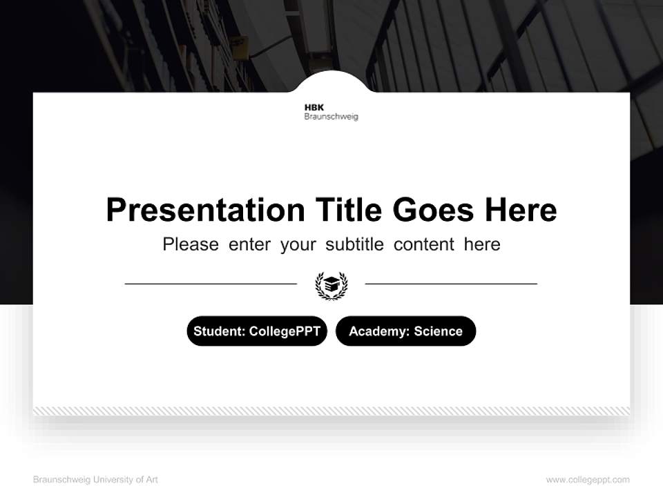 Braunschweig University of Art National Scholarship Defense PPT Template4:3 ratio PPT effect preview image4