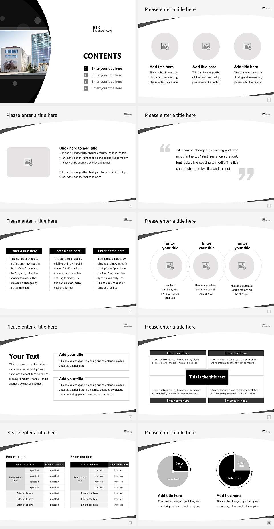 Braunschweig University of Art Course/Courseware Creation PPT Template4:3 ratio PPT effect preview image2