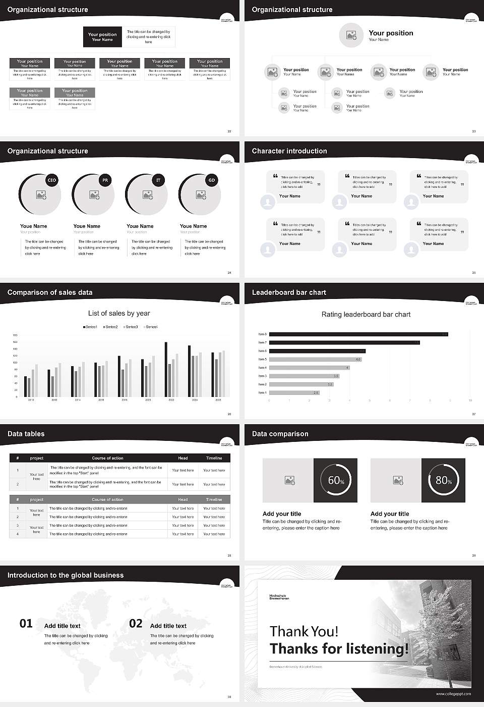 Bremerhaven University of Applied Sciences Academic Presentation/Research Findings Report PPT Template16:9 ratio PPT effect preview image4