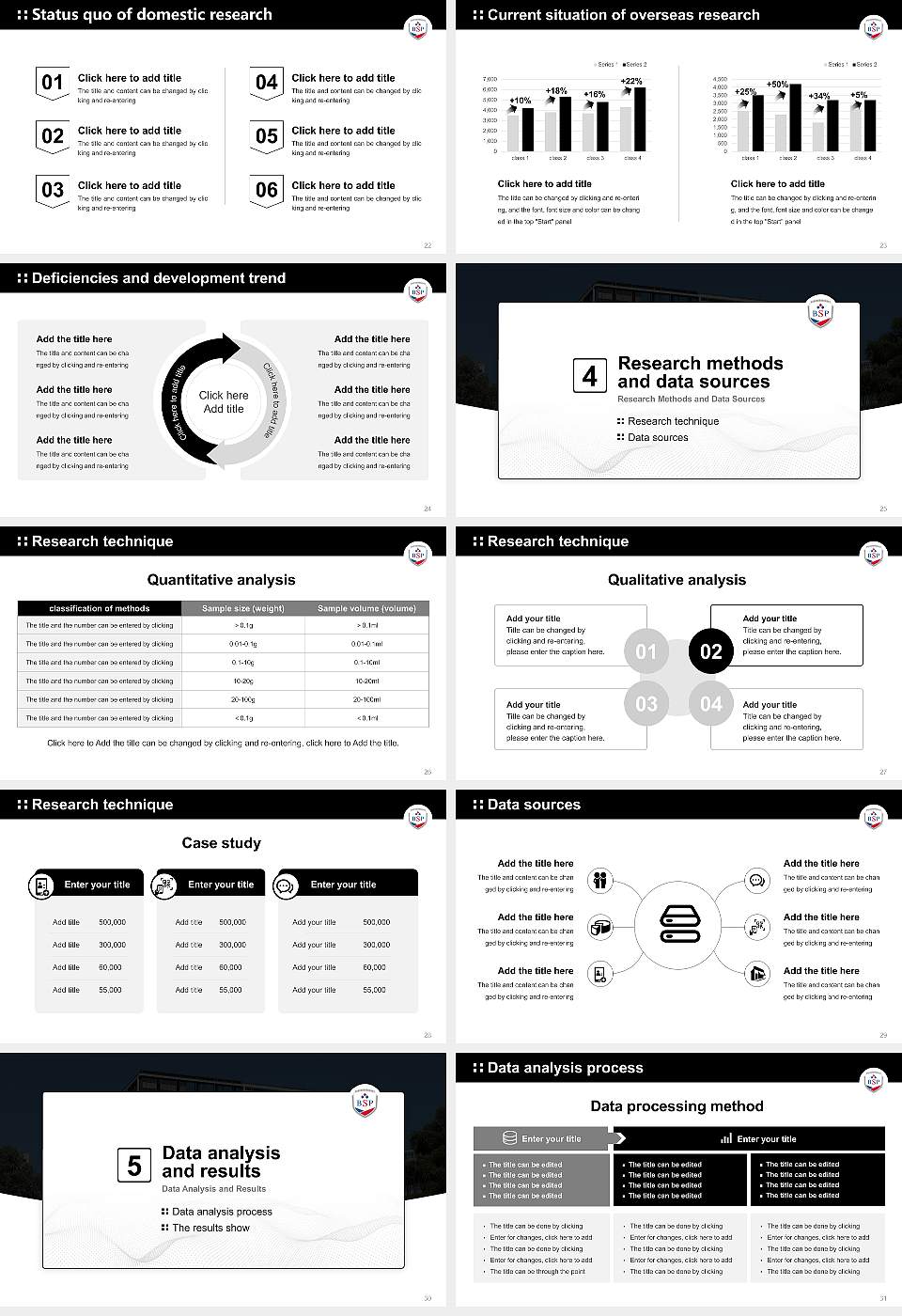 BSP Business and Law School – University of Management and Law Graduation Thesis Defense PPT Template16:9 ratio PPT effect preview image4