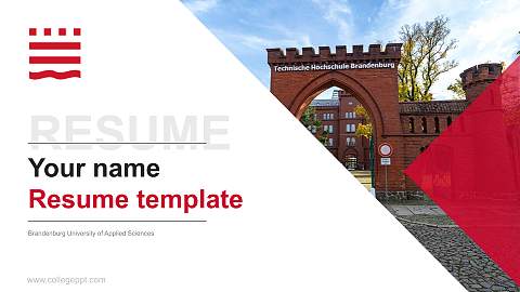 Brandenburg University of Applied Sciences Resume PPT Template