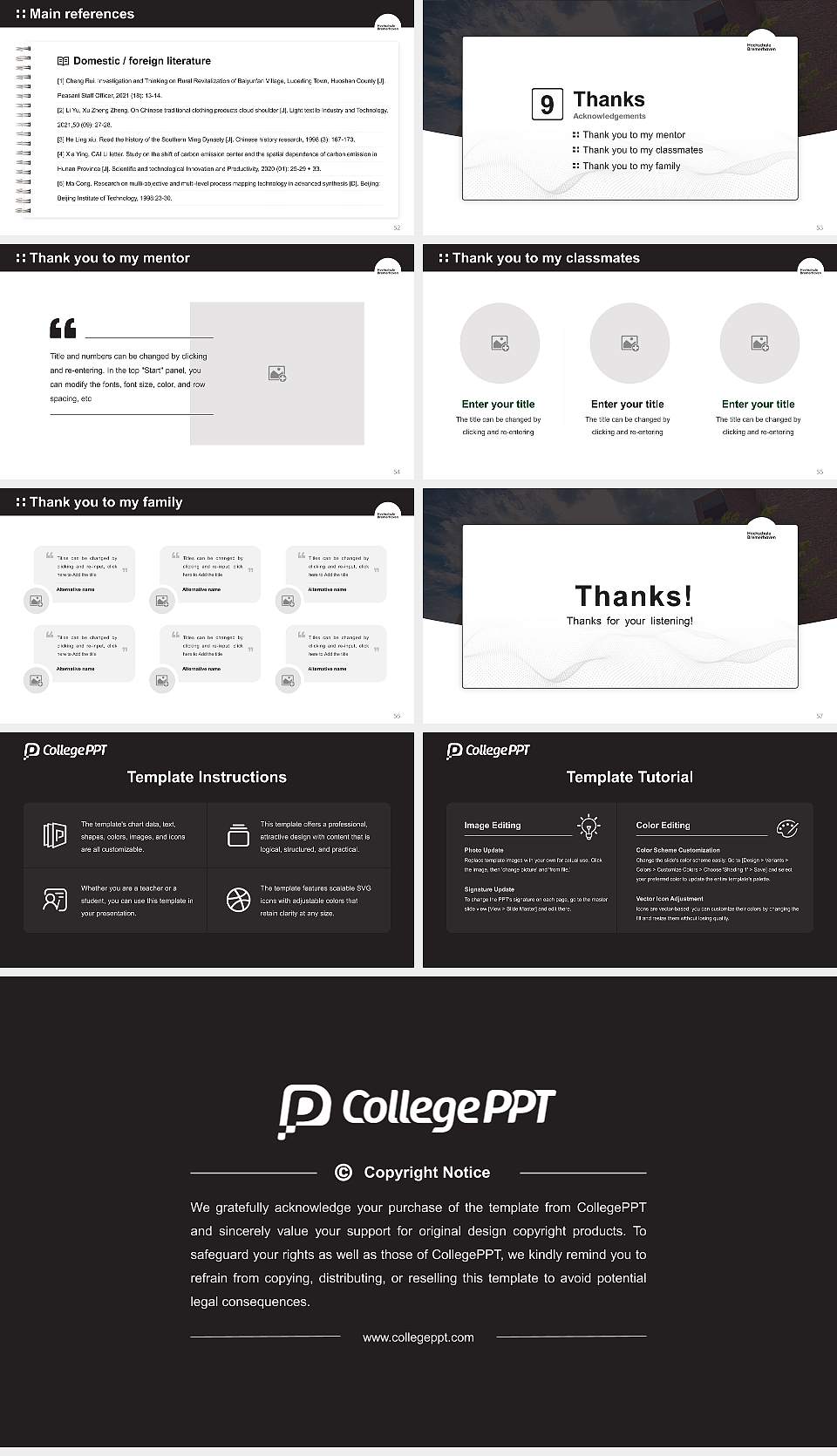 Bremerhaven University of Applied Sciences Graduation Thesis Defense PPT Template16:9 ratio PPT effect preview image7
