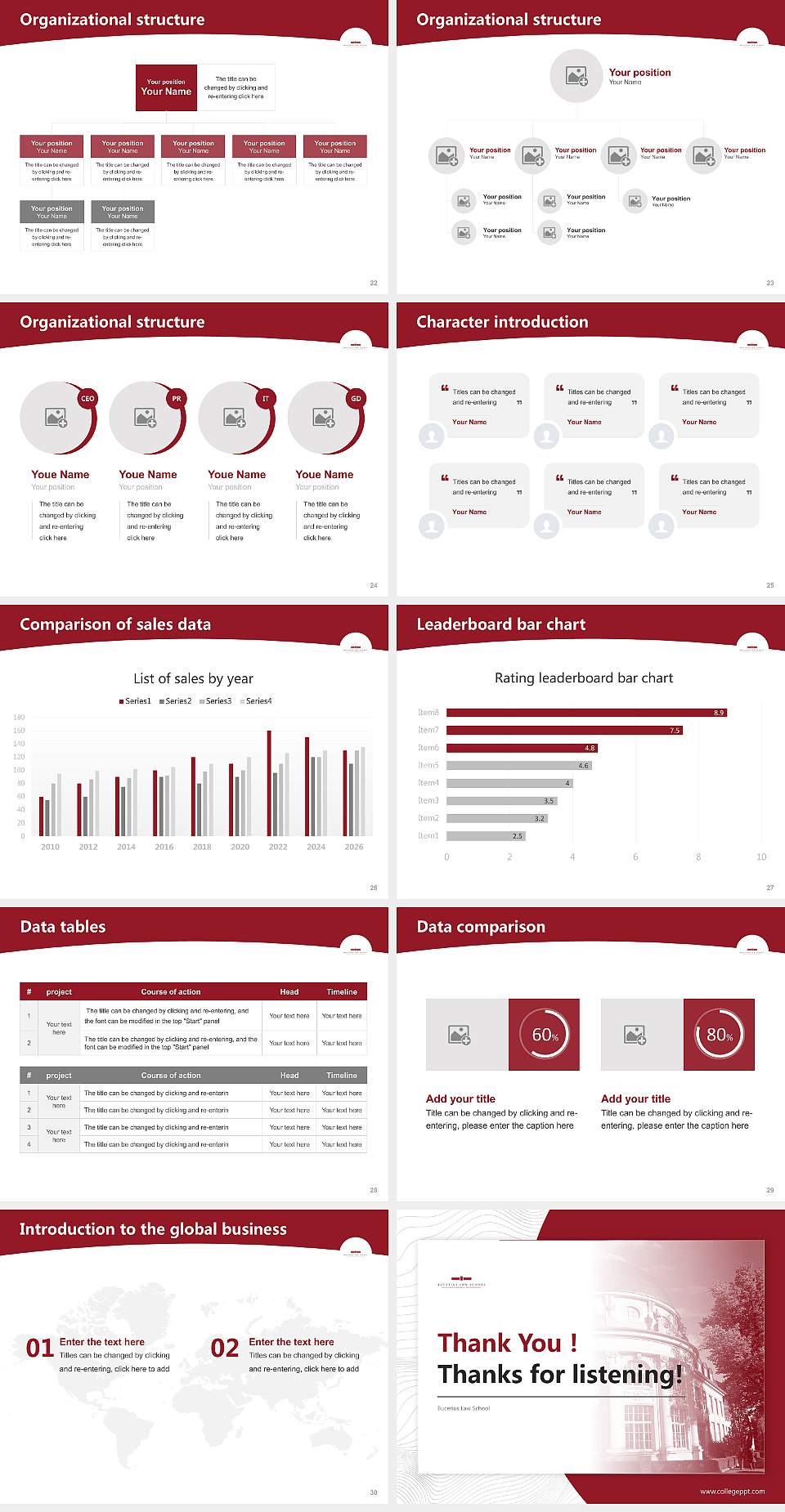 Bucerius Law School Academic Presentation/Research Findings Report PPT Template4:3 ratio PPT effect preview image4