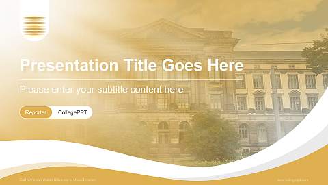 Carl Maria von Weber University of Music Dresden Lecture Sharing and Networking Event PPT Template