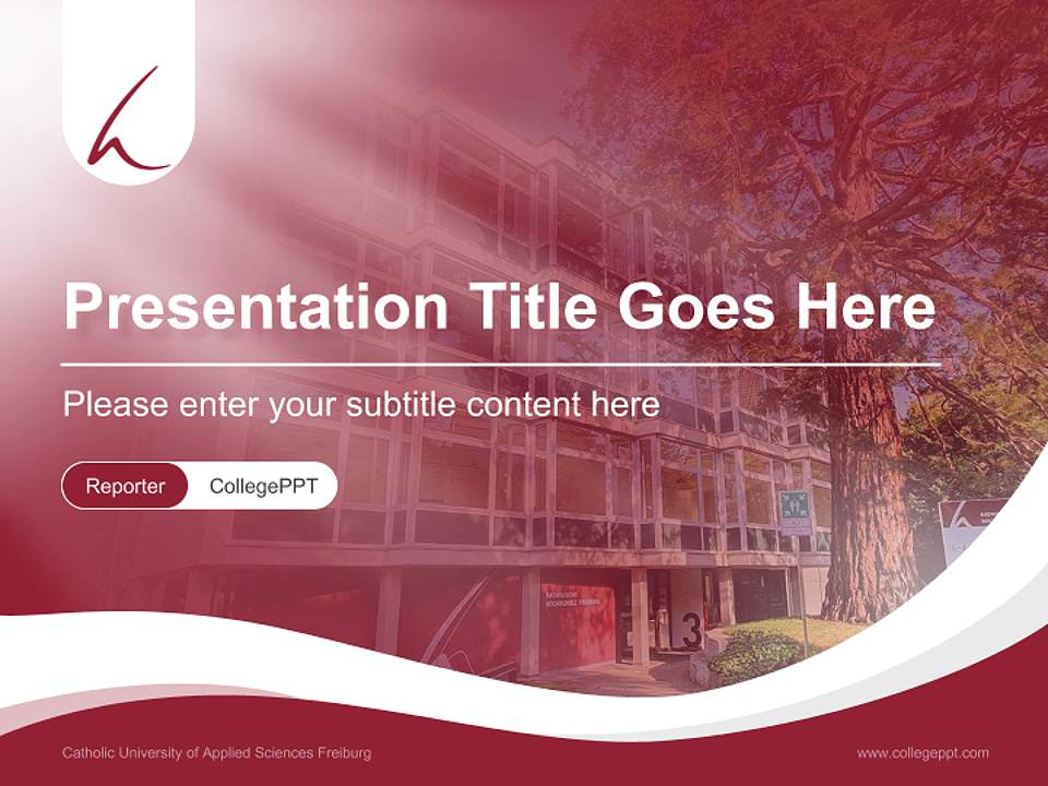 Catholic University of Applied Sciences Freiburg Lecture Sharing and Networking Event PPT Template4:3 ratio PPT effect preview image4