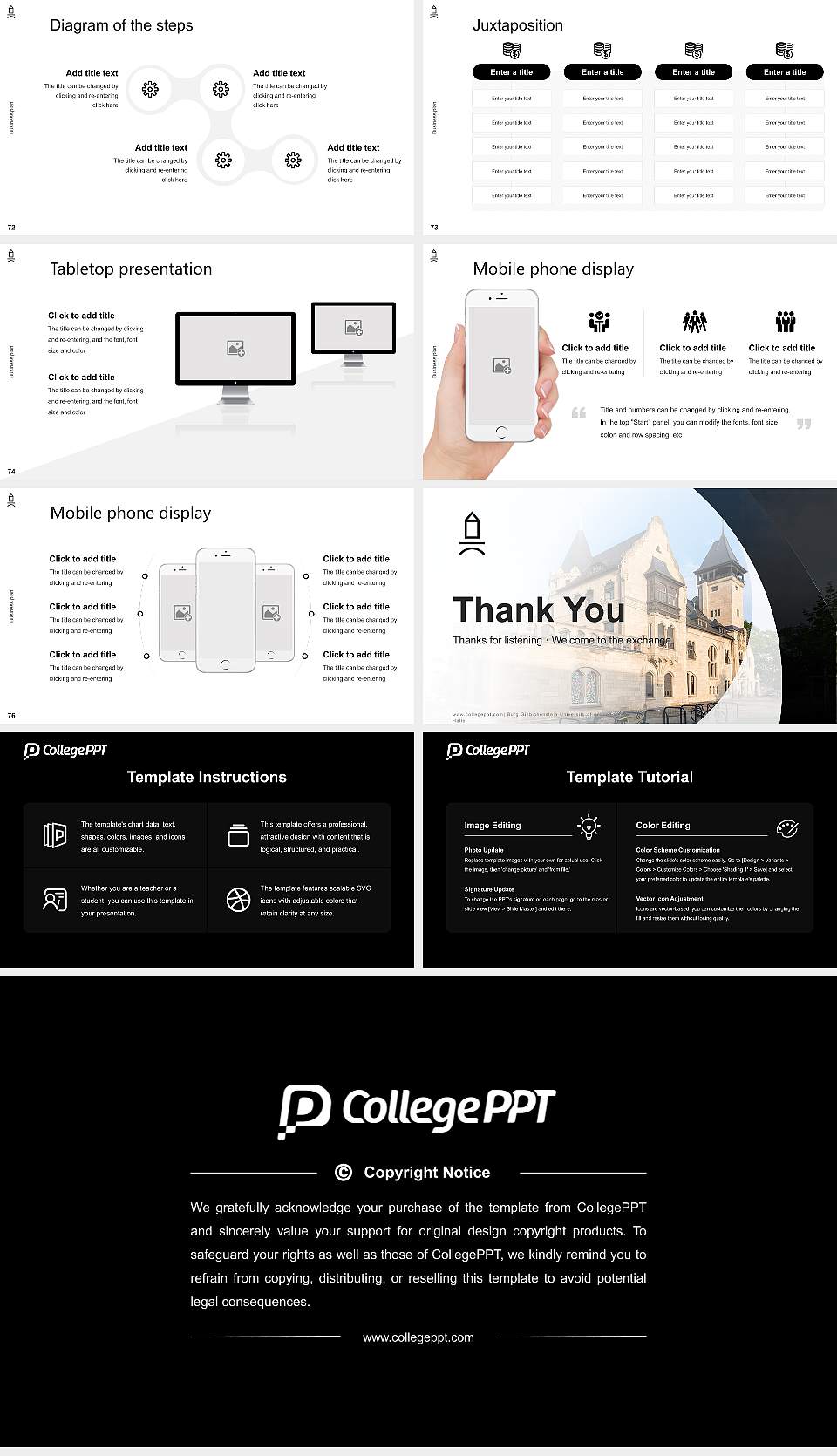 Burg Giebichenstein University of Art and Design Halle Competition/Entrepreneurship Contest PPT Template16:9 ratio PPT effect preview image9