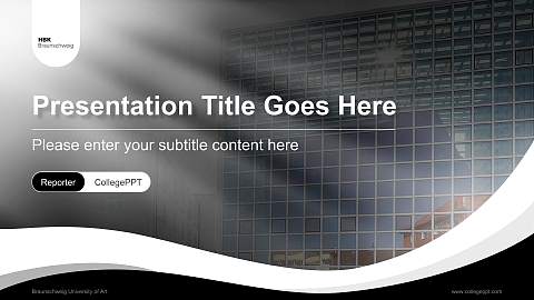 Braunschweig University of Art Lecture Sharing and Networking Event PPT Template