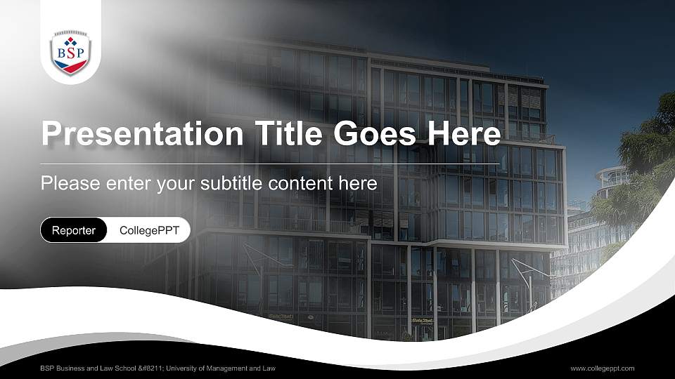 BSP Business and Law School – University of Management and Law Lecture Sharing and Networking Event PPT Template16:9 ratio PPT effect preview image