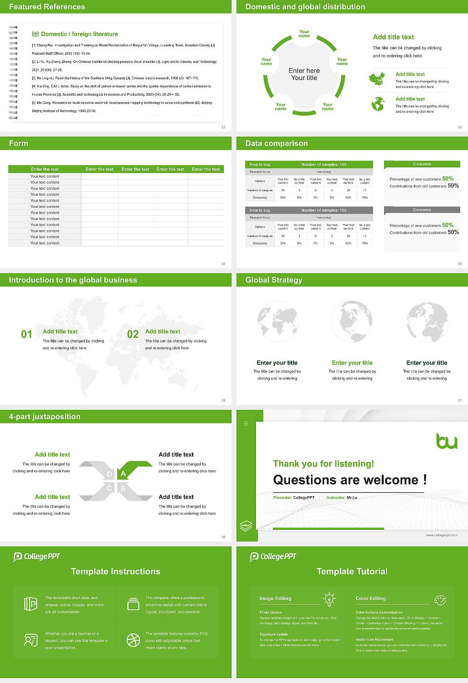 Brand University of Applied Sciences Thesis Proposal/Graduation Defense PPT Template16:9 ratio PPT effect preview image4