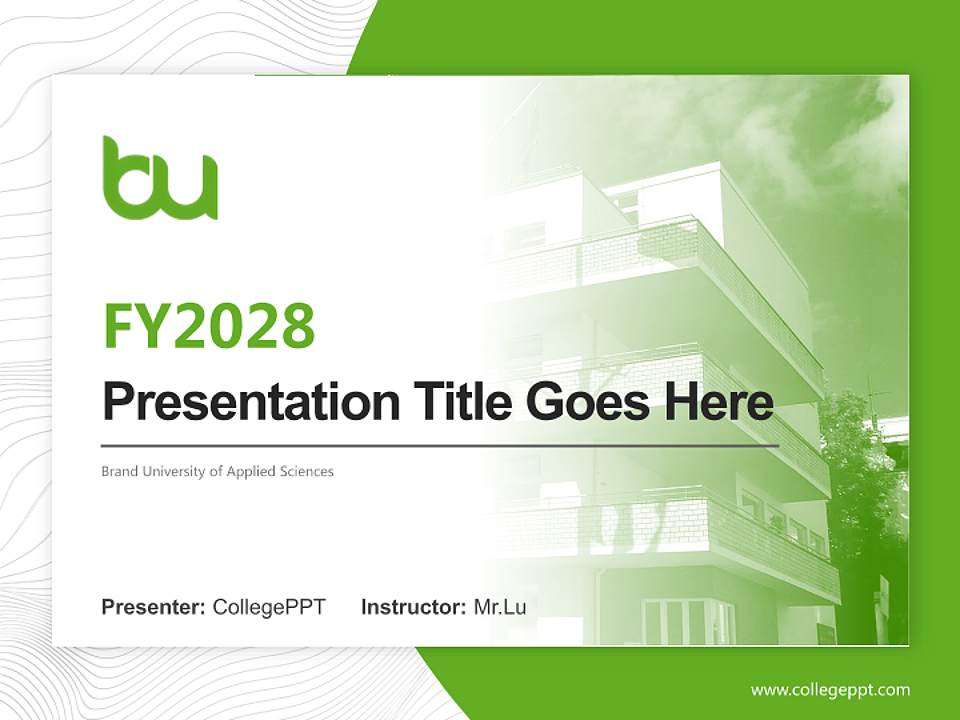 Brand University of Applied Sciences Academic Presentation/Research Findings Report PPT Template4:3 ratio PPT effect preview image5