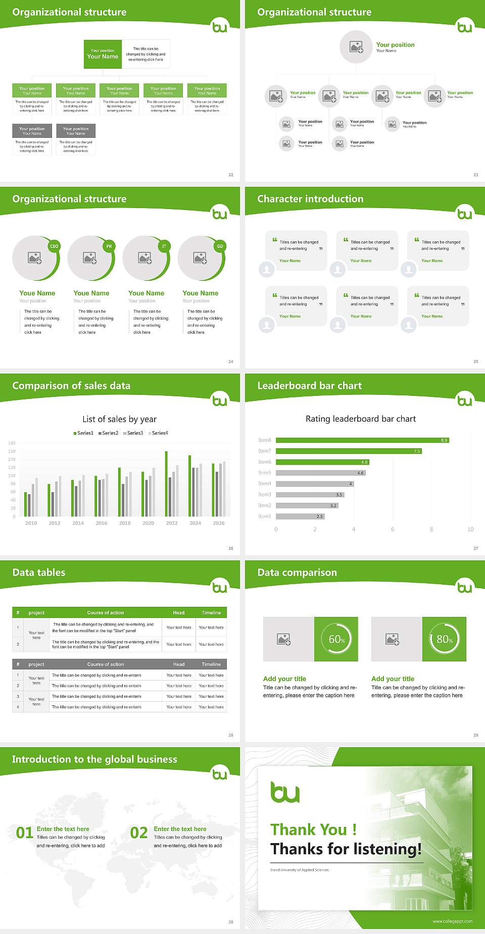 Brand University of Applied Sciences Academic Presentation/Research Findings Report PPT Template4:3 ratio PPT effect preview image4