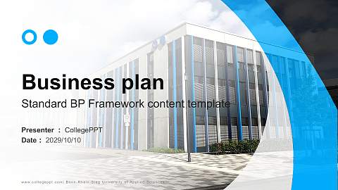 Bonn-Rhein-Sieg University of Applied Sciences Competition/Entrepreneurship Contest PPT Template