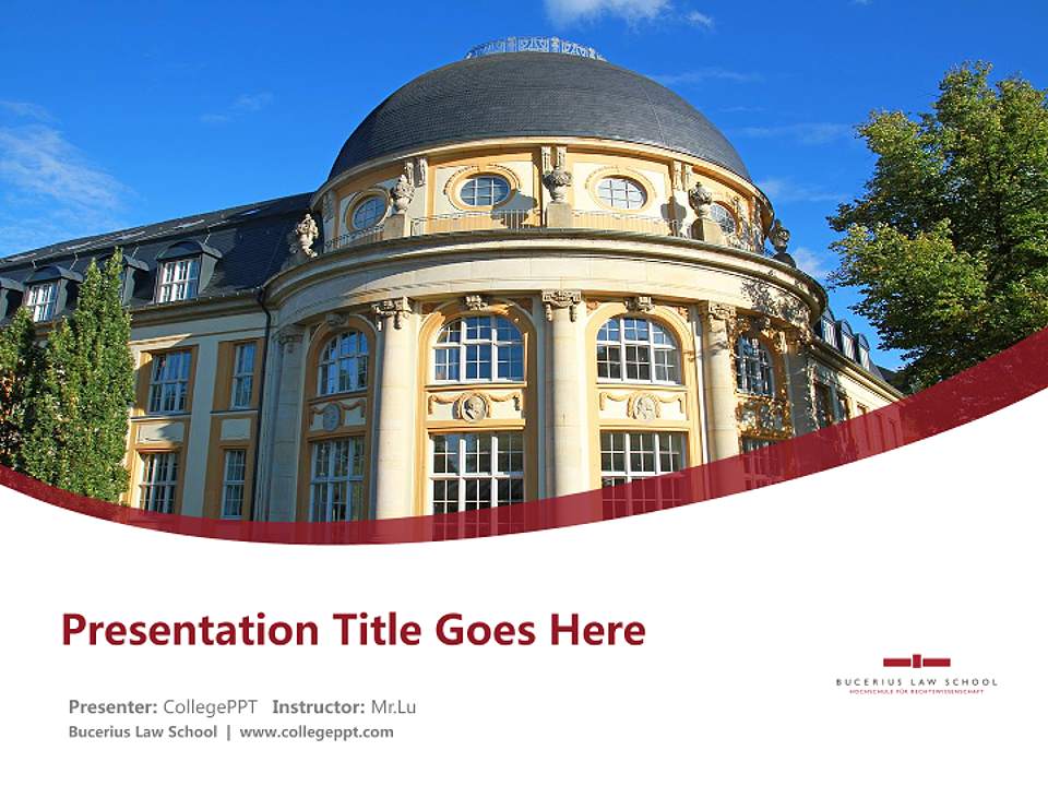 Bucerius Law School Course/Courseware Creation PPT Template4:3 ratio PPT effect preview image5