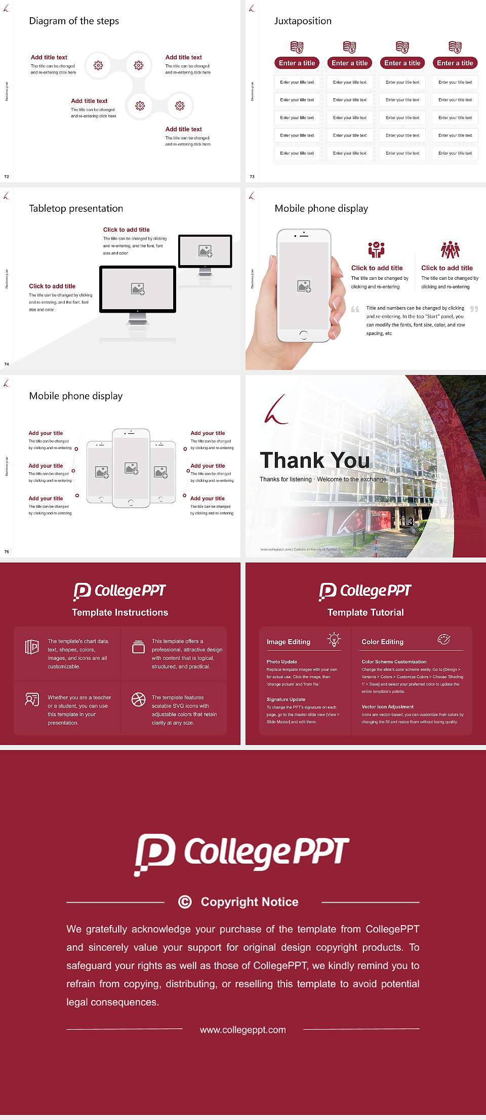 Catholic University of Applied Sciences Freiburg Competition/Entrepreneurship Contest PPT Template4:3 ratio PPT effect preview image9