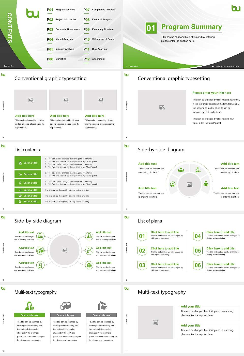 Brand University of Applied Sciences Competition/Entrepreneurship Contest PPT Template16:9 ratio PPT effect preview image2