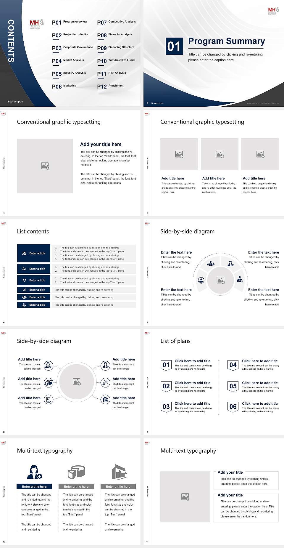 Brandenburg Medical School Theodor Fontane Competition/Entrepreneurship Contest PPT Template4:3 ratio PPT effect preview image2