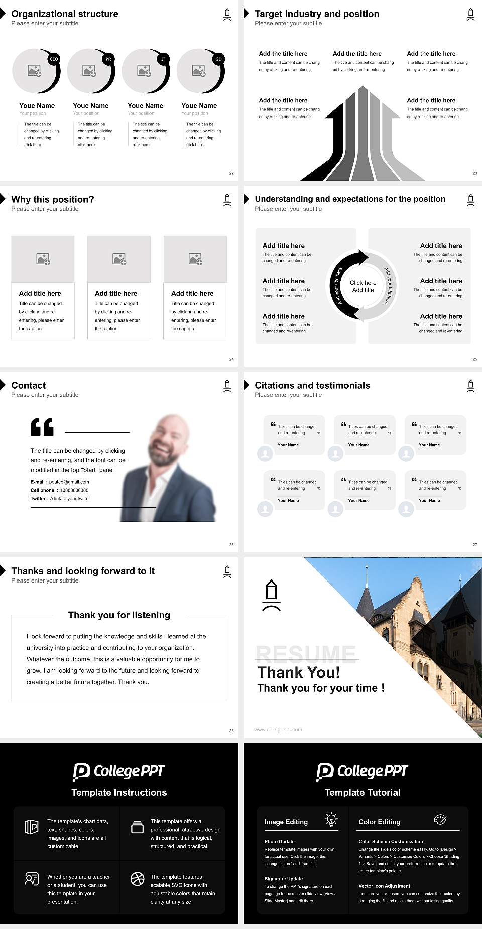 Burg Giebichenstein University of Art and Design Halle Resume PPT Template4:3 ratio PPT effect preview image4