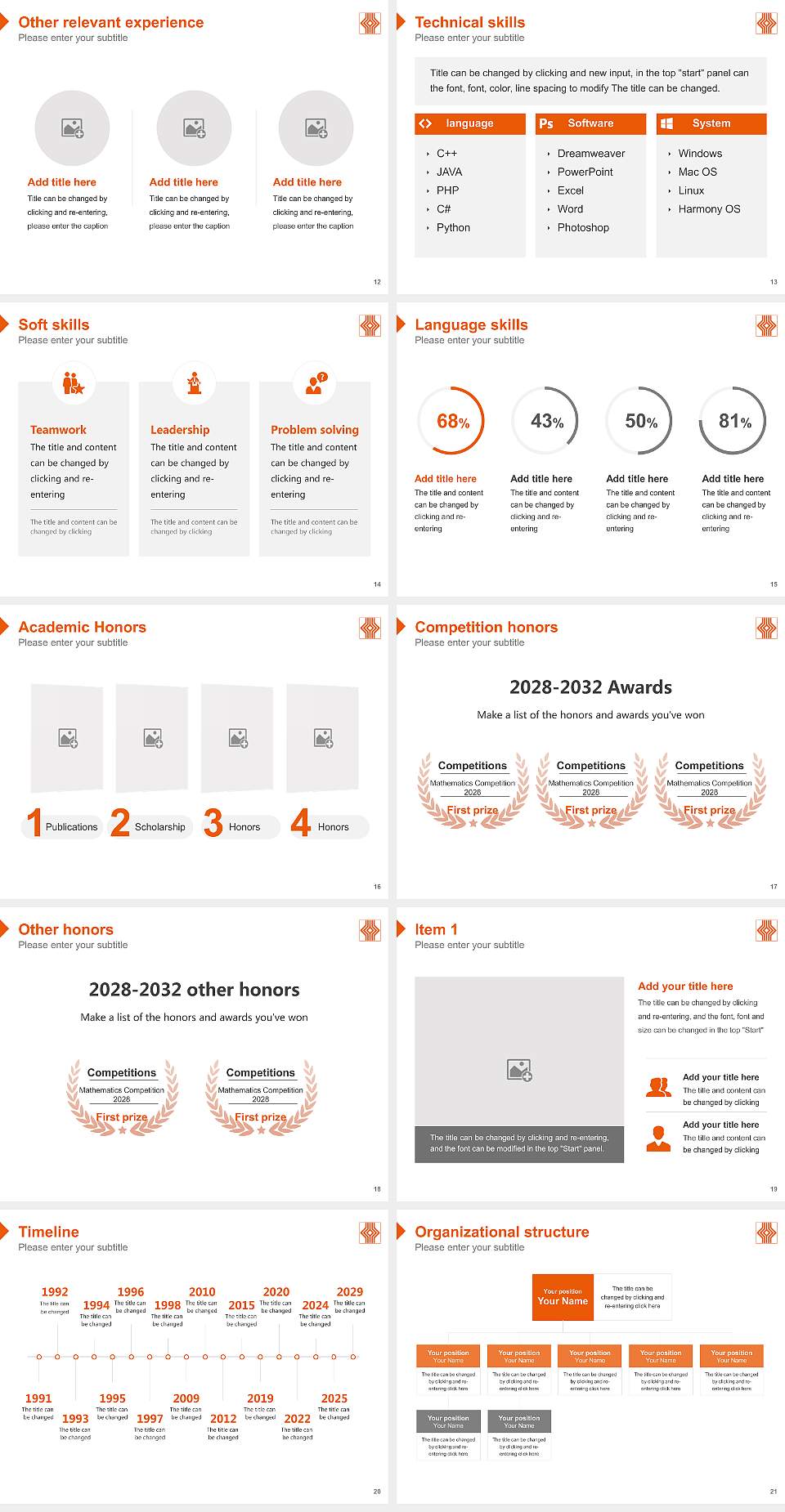Catholic Foundation University of Applied Sciences Munich Resume PPT Template4:3 ratio PPT effect preview image3