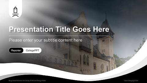 Burg Giebichenstein University of Art and Design Halle Lecture Sharing and Networking Event PPT Template