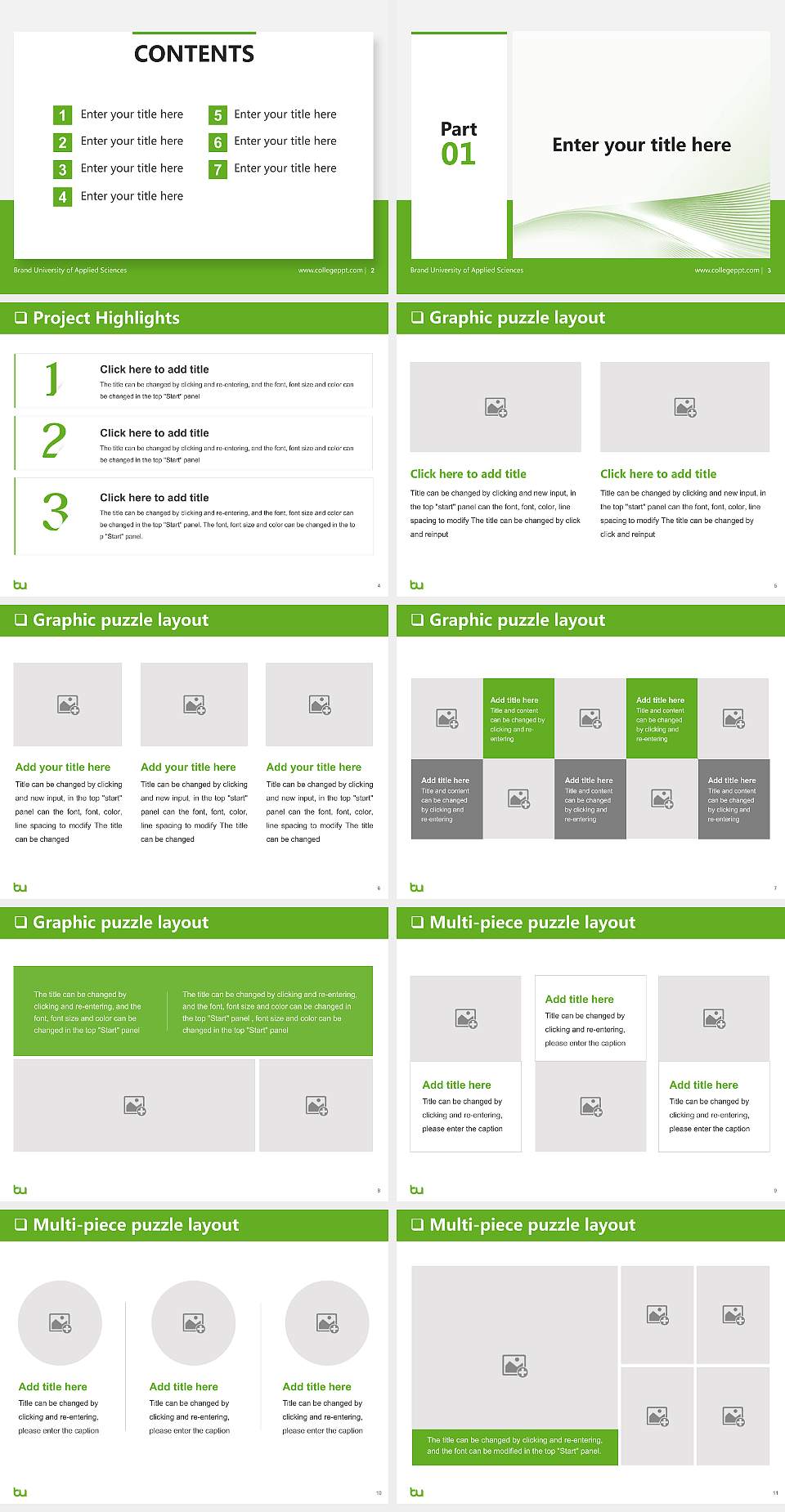 Brand University of Applied Sciences General PPT Template4:3 ratio PPT effect preview image2