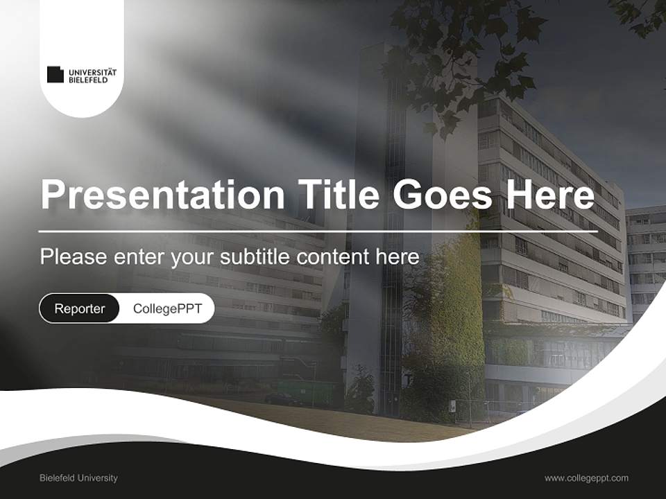 Bielefeld University Lecture Sharing and Networking Event PPT Template4:3 ratio PPT effect preview image4