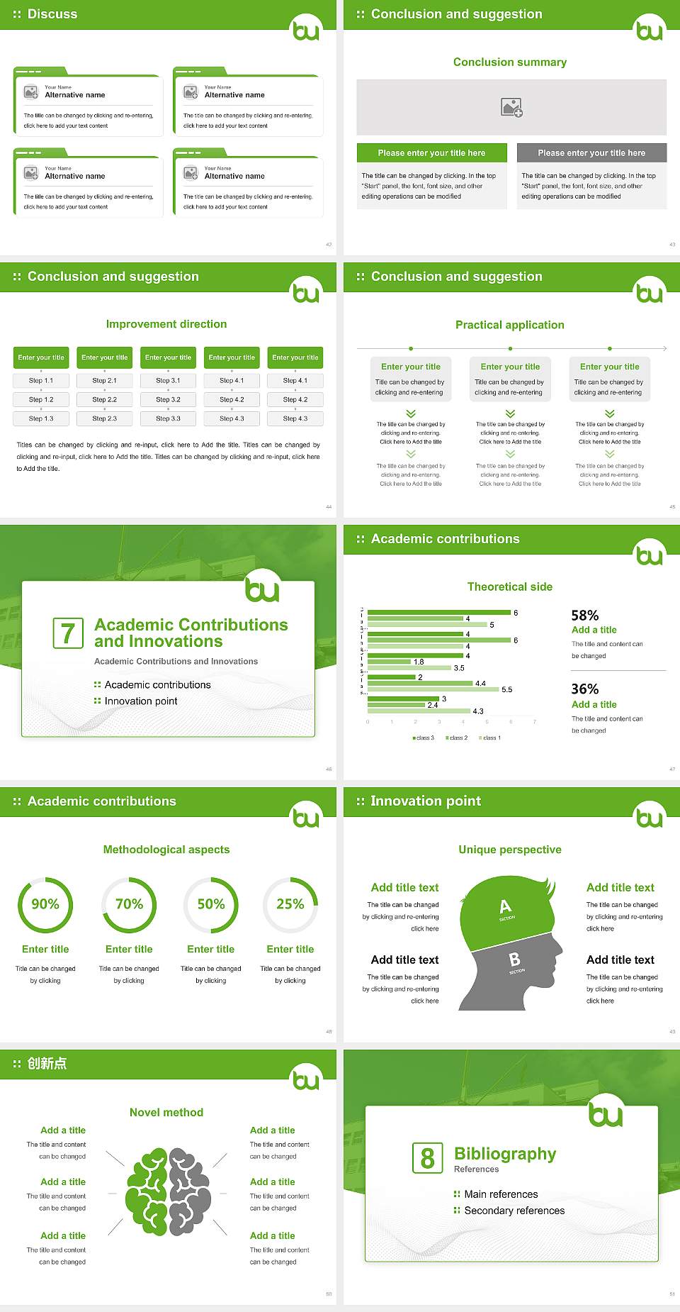 Brand University of Applied Sciences Graduation Thesis Defense PPT Template4:3 ratio PPT effect preview image6
