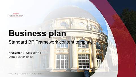 Bucerius Law School Competition/Entrepreneurship Contest PPT Template