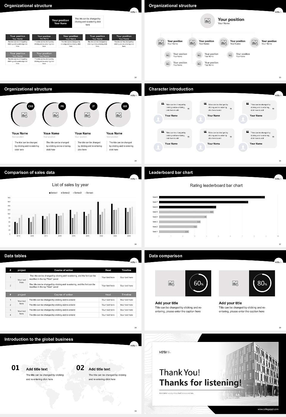 Bielefeld University of Applied Sciences and Arts Academic Presentation/Research Findings Report PPT Template16:9 ratio PPT effect preview image4
