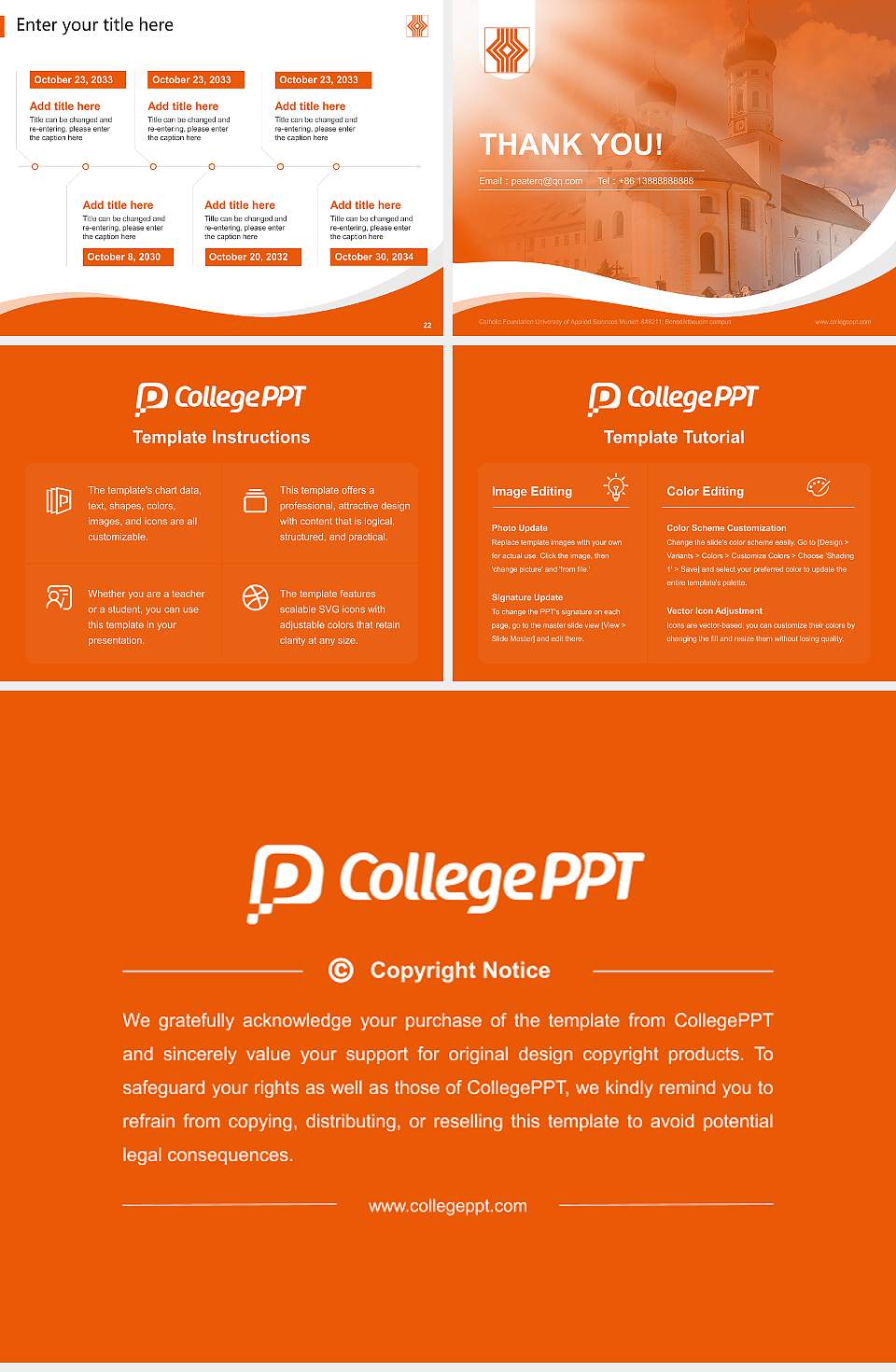 Catholic Foundation University of Applied Sciences Munich – Benediktbeuern campus Lecture Sharing and Networking Event PPT Template4:3 ratio PPT effect preview image4