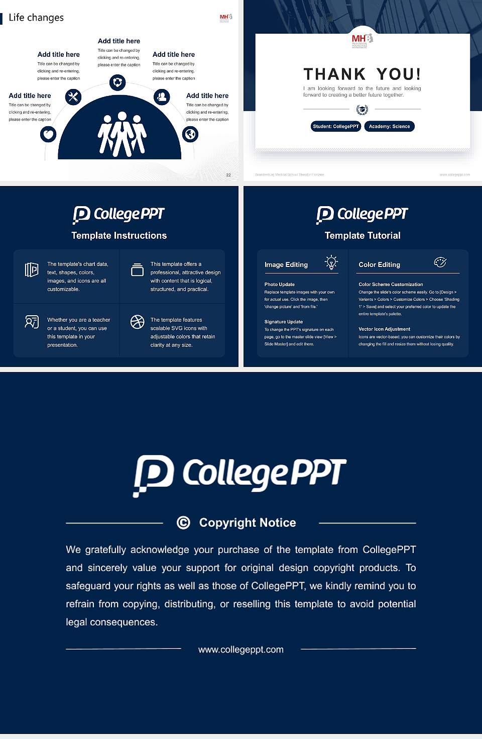 Brandenburg Medical School Theodor Fontane National Scholarship Defense PPT Template4:3 ratio PPT effect preview image4