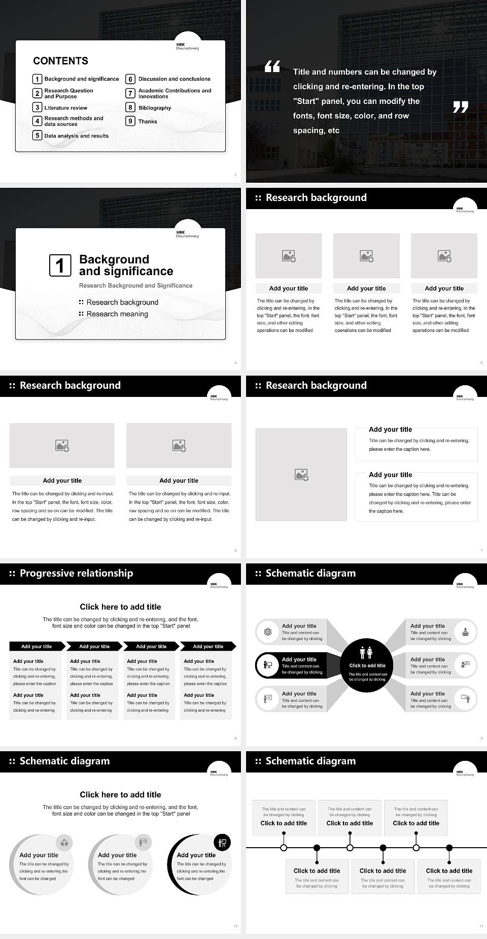 Braunschweig University of Art Graduation Thesis Defense PPT Template4:3 ratio PPT effect preview image2