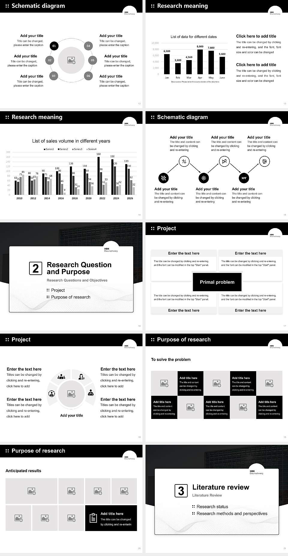 Braunschweig University of Art Graduation Thesis Defense PPT Template4:3 ratio PPT effect preview image3