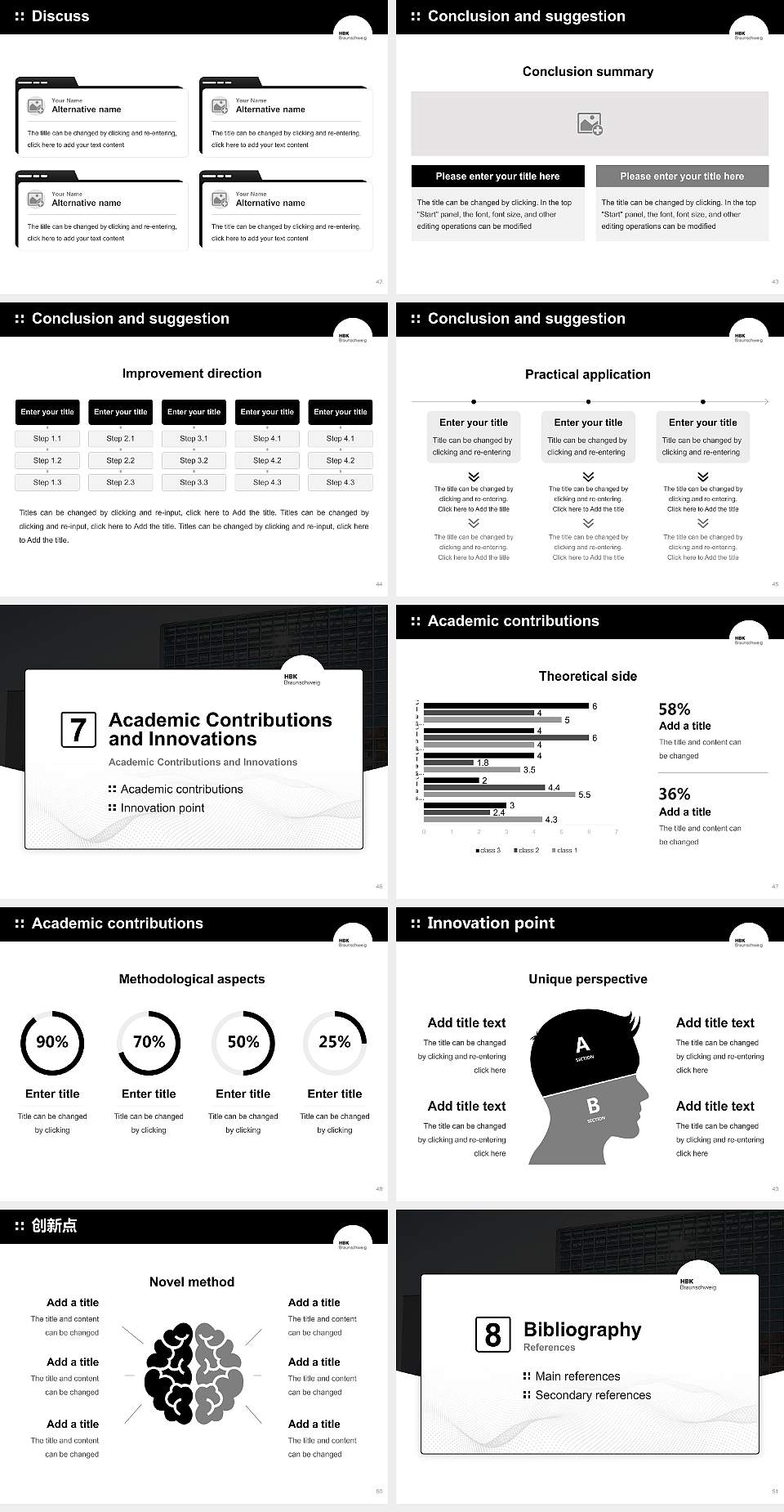 Braunschweig University of Art Graduation Thesis Defense PPT Template4:3 ratio PPT effect preview image6