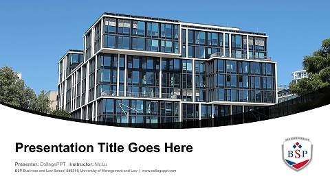BSP Business and Law School – University of Management and Law Course/Courseware Creation PPT Template