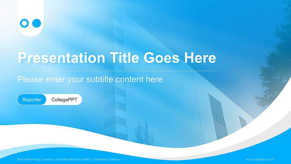 Bonn-Rhein-Sieg University of Applied Sciences – Rheinbach campus Lecture Sharing and Networking Event PPT Template16:9 ratio PPT effect preview image