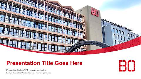 Bochum University of Applied Sciences Course/Courseware Creation PPT Template