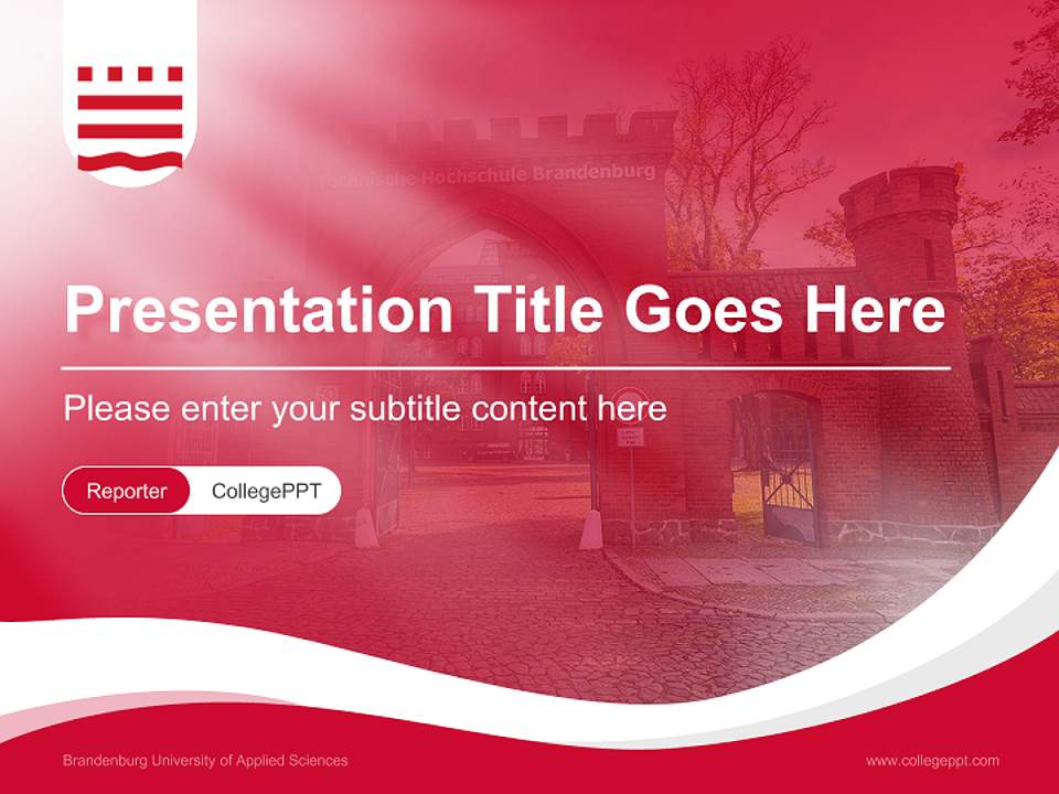 Brandenburg University of Applied Sciences Lecture Sharing and Networking Event PPT Template4:3 ratio PPT effect preview image4